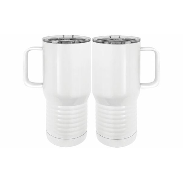 Custom 20 oz Coffee Mugs - White