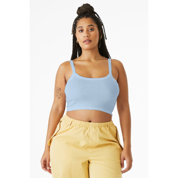 Women's Micro Rib Spaghetti Strap Tank Thumbnail