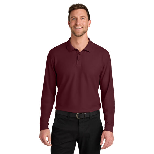 Wearever Signature Pique Long Sleeve Polo Thumbnail