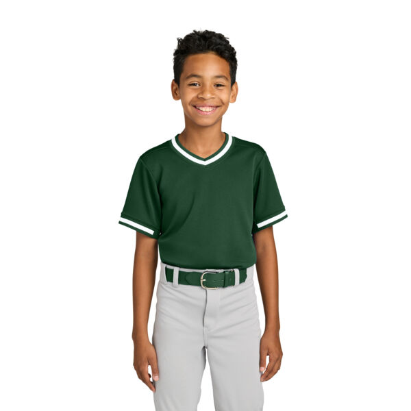 Youth Tough Mesh V Neck Baseball Jersey Thumbnail