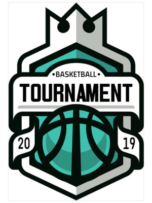 Tournament Basketball logo template 03
