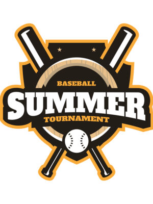 Summer Tournament Baseball logo template