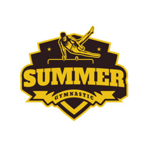 Summer Gymnastic logo template Thumbnail