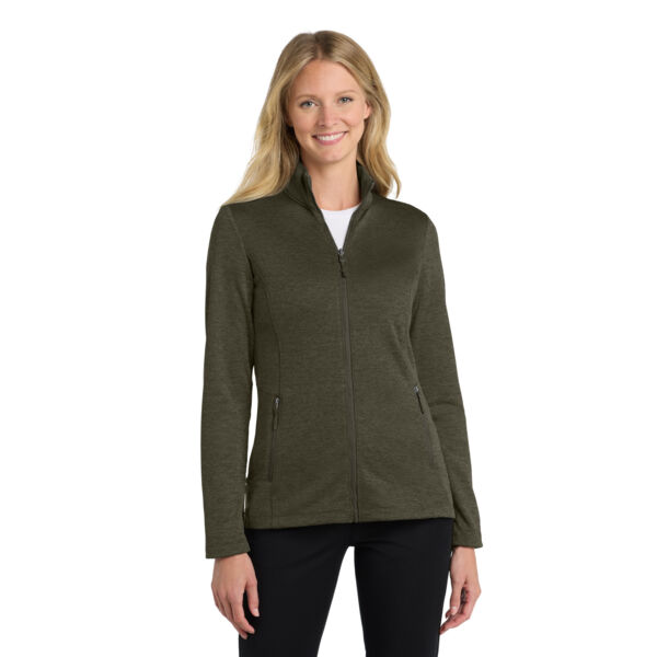 Ladies Collective Striated Fleece Jacket Thumbnail