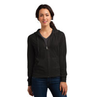 Women's Fitted Jersey Full Zip Hoodie Thumbnail