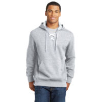 Lace Up Pullover Hooded Sweatshirt Thumbnail