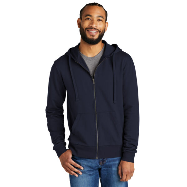 Unisex Organic French Terry Full Zip Hoodie Thumbnail