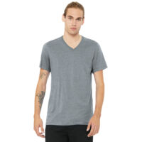 Unisex Heather CVC V Neck Tee Thumbnail