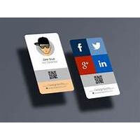 Full Color 2"  X 3.5" Vertical Rounded Corner Business Cards Thumbnail