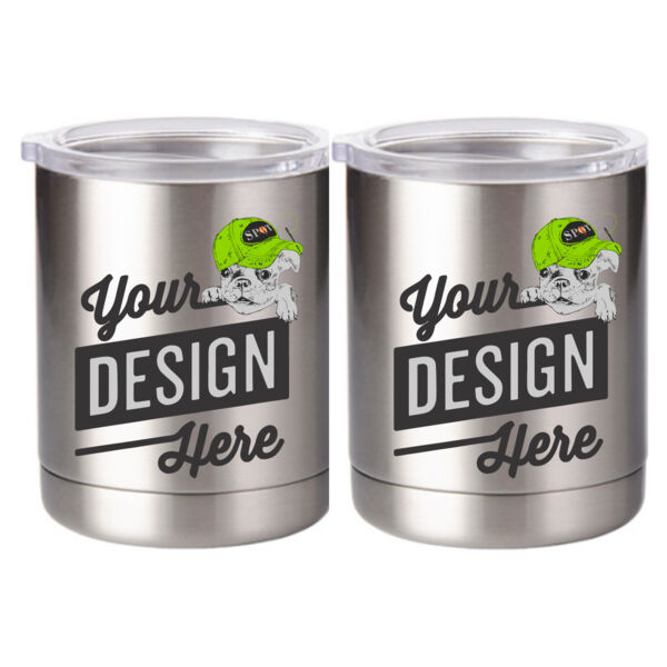 10 oz. Silver Stainless Steel Short Tumbler Thumbnail