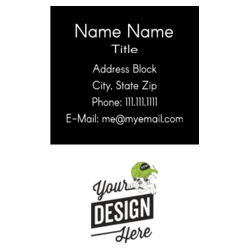 Port BC Template 1 - Full Color 2"  X 3.5" Vertical Business Cards Design