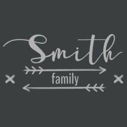 Farmhouse Arrow Family Name - ® Perfect Tri ® Tee Design