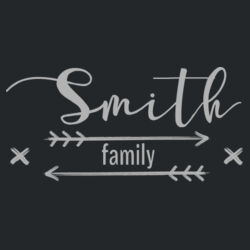 Farmhouse Arrow Family Name - Medium Length Apron Design