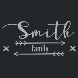 Farmhouse Arrow Family Name - ® Perfect Tri ® 3/4 Sleeve Raglan Design