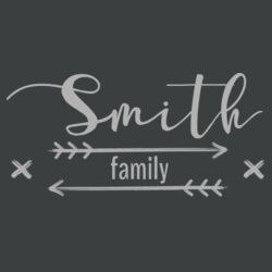 Farmhouse Arrow Family Name - Perfect Tri ® Long Sleeve Hoodie Design