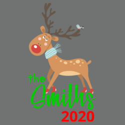 Family Name Reindeer - Women's Perfect Tri ® Long Sleeve Hoodie Design