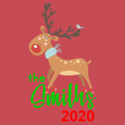 Family Name Reindeer - Women's Perfect Tri ® 3/4 Sleeve Raglan Design