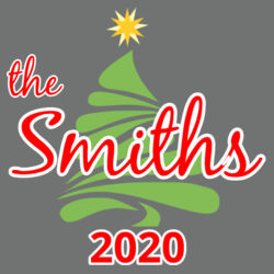 Custom Name Christmas Tree - ® Perfect Tri ® 3/4 Sleeve Raglan Design