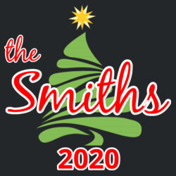 Custom Name Christmas Tree - Women's Perfect Tri ® 3/4 Sleeve Raglan Design