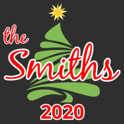 Custom Name Christmas Tree - ™ Infant Football Fine Jersey Bodysuit Design