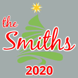 Custom Name Christmas Tree - Toddler Core Fleece Pullover Hooded Sweatshirt Design