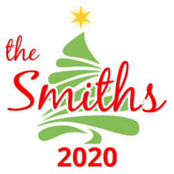 Custom Name Christmas Tree - ™ Infant Premium Jersey Bib Design