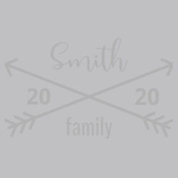 Crossed Arrow Family Name  - ™ Infant Baseball Fine Jersey Bodysuit Design