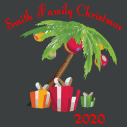 Family Name Christmas Palm - ® Perfect Tri ® V Neck Tee Design