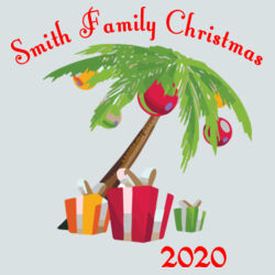 Family Name Christmas Palm - Perfect Tri &#174; Long Sleeve Tee Design