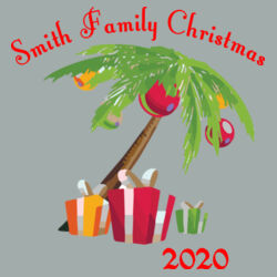 Family Name Christmas Palm - Toddler Core Fleece Pullover Hooded Sweatshirt Design