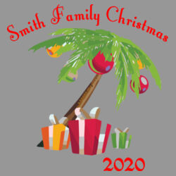 Family Name Christmas Palm - ® Perfect Tri ® French Terry Hoodie Design