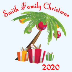 Family Name Christmas Palm - Custom Bandana Face Cover (5-Pack) Design