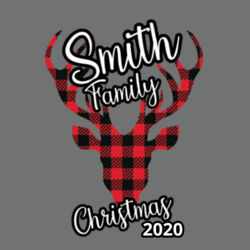 Customizable Family Name Buffalo Plaid Deer - ® Youth Perfect Tri ® Tee Design