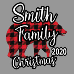 Family Name Buffalo Plaid Bear - &#174; Women's Fitted Perfect Tri &#174; Tee Design