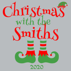 Christmas with the Custom Name Elf Shoes - ™ Infant Short Sleeve Baby Rib Bodysuit Design