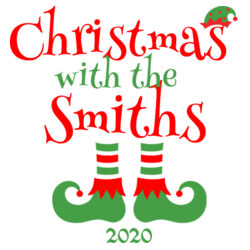 Christmas with the Custom Name Elf Shoes - Women's Perfect Tri ® V Neck Tee Design