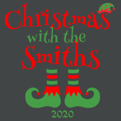 Christmas with the Custom Name Elf Shoes - ® Youth Perfect Tri ® Long Sleeve Hoodie Design