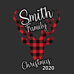 Customizable Family Name Buffalo Plaid Deer - ™ Infant Football Fine Jersey Bodysuit Design
