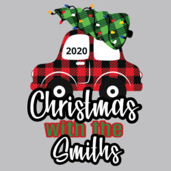 Customizable Christmas with the Family Name Buffalo Plaid Car  - ™ Infant Baseball Fine Jersey Bodysuit Design