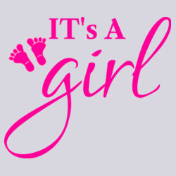 It's a Girl  - Core Cotton Tee Design
