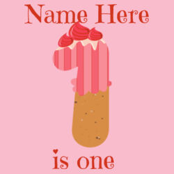 1st Birthday Personalized Name Shirt - ™ Infant Premium Jersey Bib Design