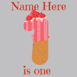 1st Birthday Personalized Name Shirt - ™ Infant Baseball Fine Jersey Bodysuit Design