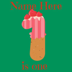 1st Birthday Personalized Name Shirt - ™ Infant Short Sleeve Baby Rib Bodysuit Design