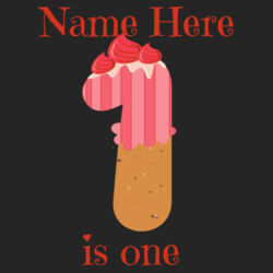 1st Birthday Personalized Name Shirt - ® Toddler Fan Favorite Tee Design