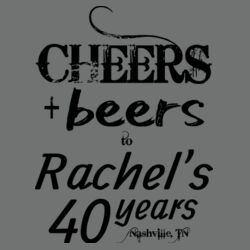 Customizable Cheers + Beers Birthday Template - Perfect Tri ® V Neck Tee Design