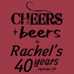 Customizable Cheers + Beers Birthday Template - Women's Fitted Perfect Tri ® Tee Design