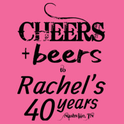 Customizable Cheers + Beers Birthday Template - Women's Perfect Tri ® Tee Design