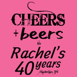 Customizable Cheers + Beers Birthday Template - Women's Perfect Tri ® V Neck Tee Design
