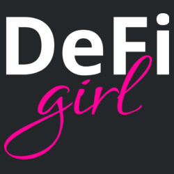 DeFi Girl Customizable - Ladies Fan Favorite ™ Blend V Neck Tee Design