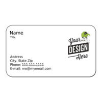 Template 1  - Full Color 3.5" X 2" Horizontal Rounded Corner Business Cards  Thumbnail